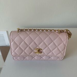 Light pink never used lambskin Chanel Purse originally $6,000